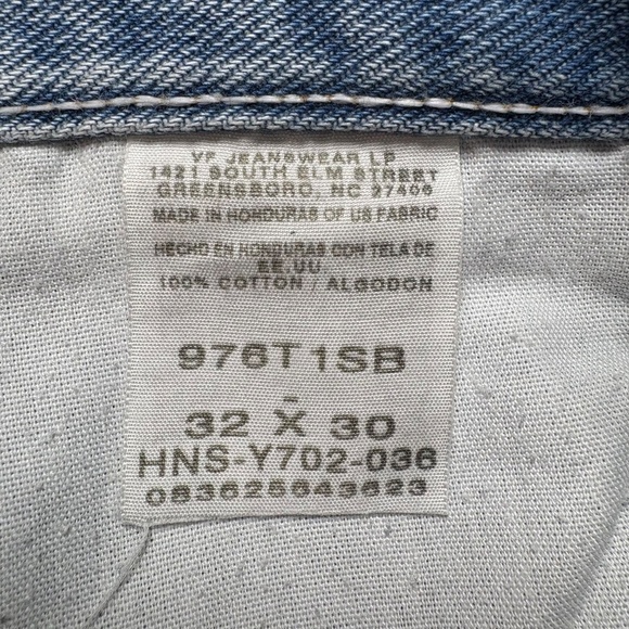 WRANGLER 100% Cotton Light Wash Straight Leg High Rise 5 Pocket Jeans Size 32 - Picture 9 of 11